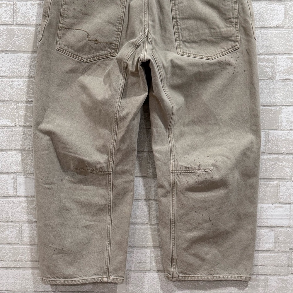 FREE PEOPLE WE THE FREE MOXIE LOW SLUNG PULL ON BARREL JEANS - JETTY - SZ - 29 - Picture 6 of 13